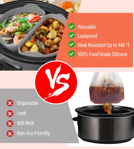 Silicone Slow Cooker Reusable Divider