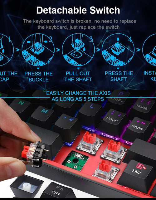 Load image into Gallery viewer, Mechanical Gaming K617 Wired Keyboard
