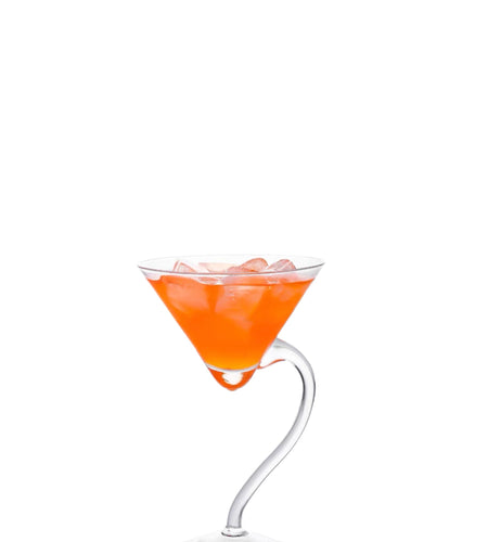 Side Bend Cocktail Glass