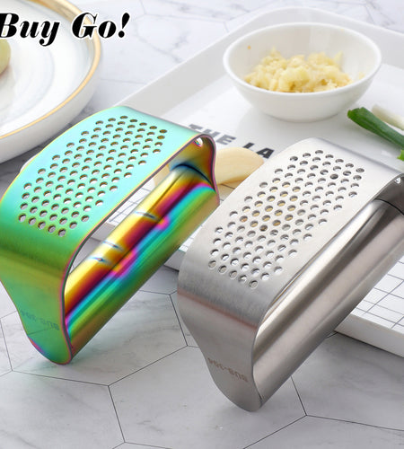 Stainless Steel Garlic Crusher