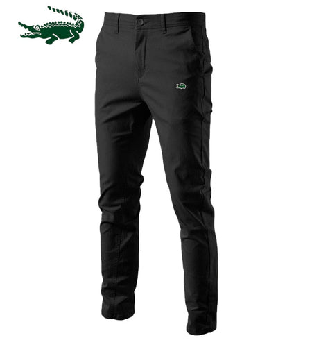 Solid Color Slim Fit Men's Pants