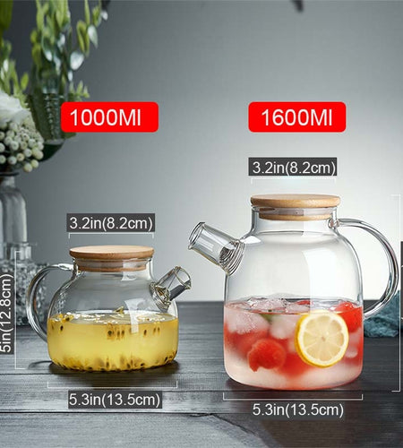 Big Heat Resistant Glass Teapot