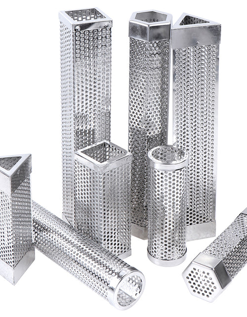 Load image into Gallery viewer, BBQ Stainless Steel  Perforated Mesh Smoker Tube
