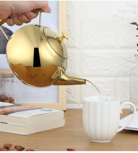 Stainless Steel Side Teapot