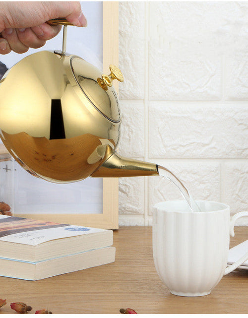 Load image into Gallery viewer, Stainless Steel Side Teapot
