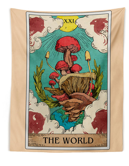 Load image into Gallery viewer, Tarot Mushroom Wall Hanging Tapestry
