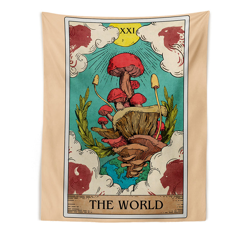 Tarot Mushroom Wall Hanging Tapestry