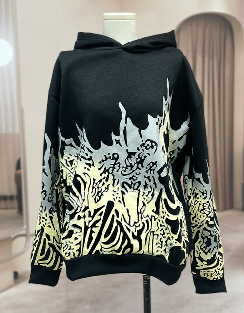 Load image into Gallery viewer, Streetwear Skull Print Hoodies
