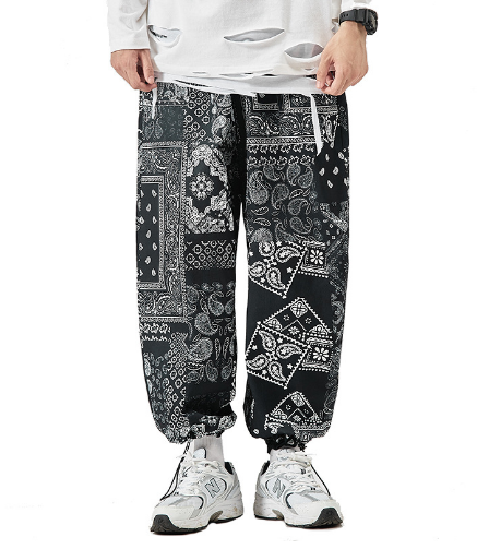 Load image into Gallery viewer, Printed Men&#39;s Loose Pants
