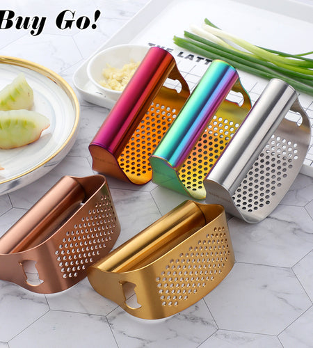 Stainless Steel Garlic Crusher