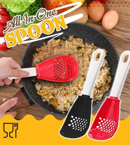 Multifunctional Heat-Resistant Cooking Spoon
