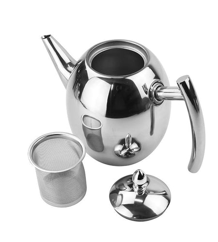 Stainless Steel Teapot With Strainer