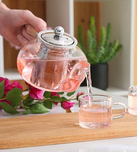 Glass Tea Pot and Cup