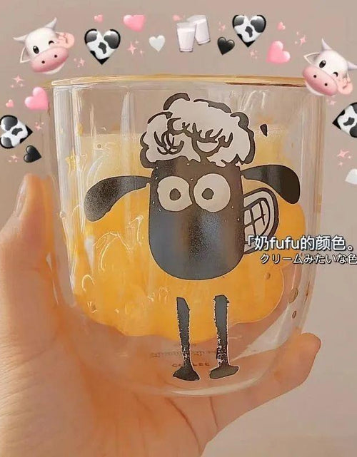Load image into Gallery viewer, Cute Cartoon Double Glass
