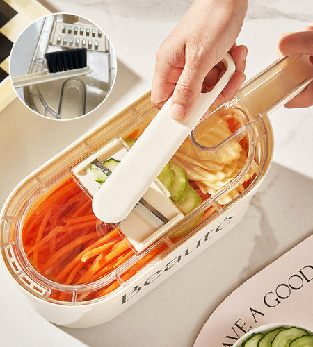 Multifunction Vegetable Cutter With Basket And Brush