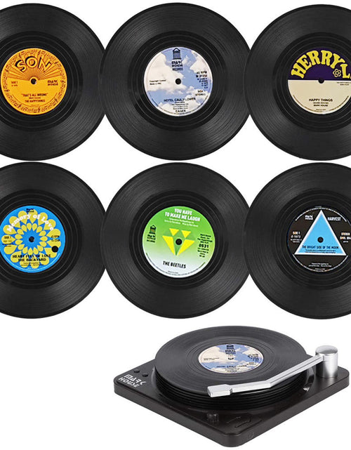 Load image into Gallery viewer, Vinyl Record Player Coasters
