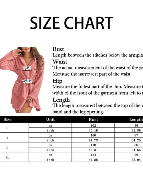 Load image into Gallery viewer, Women Hooded Fleece Bathrobe
