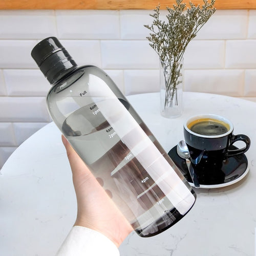 Load image into Gallery viewer, Straw Water Bottle with Time Marker
