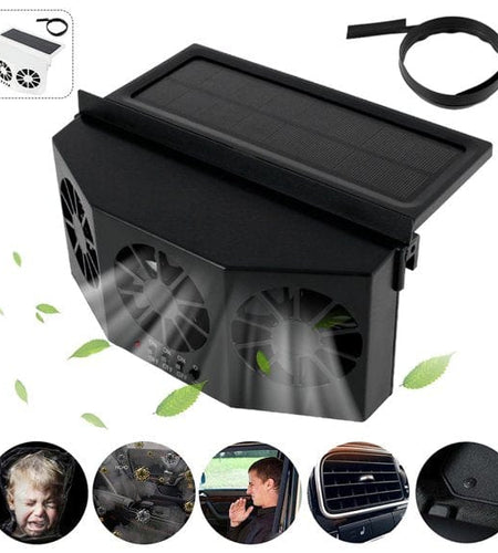 Solar-Powered Car Exhaust Fan