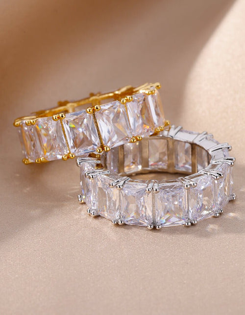 Load image into Gallery viewer, Rectangle Zircon Rings
