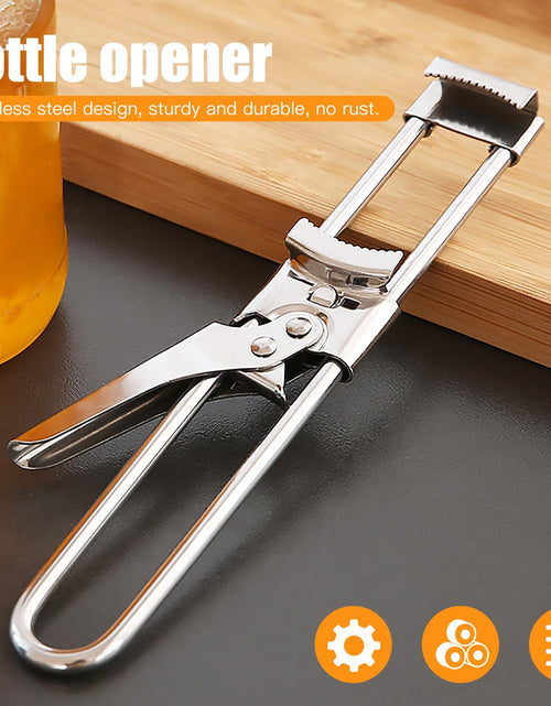 Load image into Gallery viewer, Adjustable Stainless Steel Can Opener
