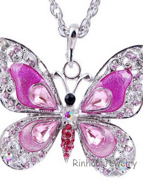 Load image into Gallery viewer, Colorful Butterfly Necklace
