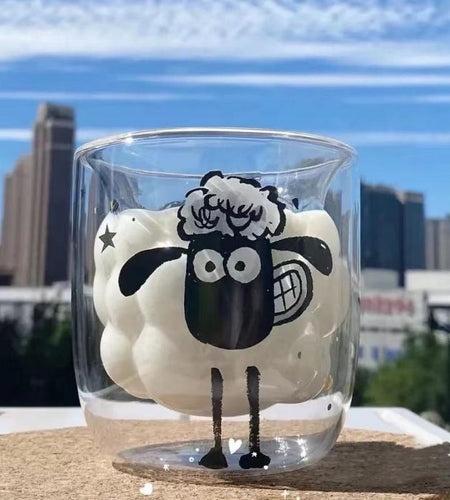 Cute Cartoon Double Glass