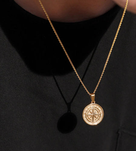 Men's Compass Necklaces