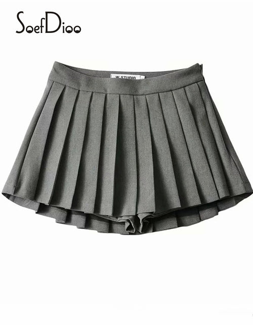 Load image into Gallery viewer, High Waist Side Zipper Skirt
