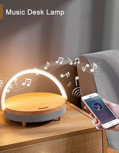 Load image into Gallery viewer, Wireless Charging Music Desk Lamp
