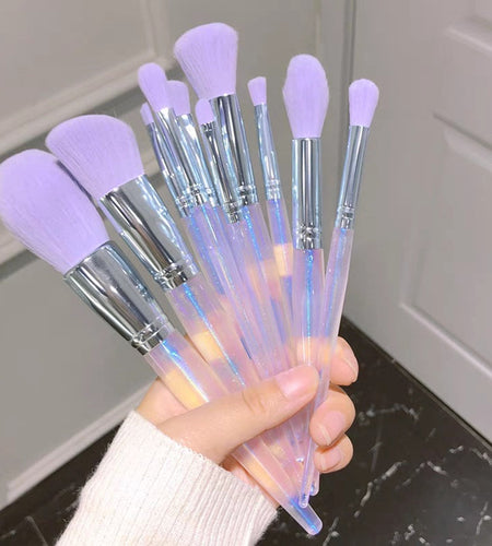 Purple Makeup Brush Set