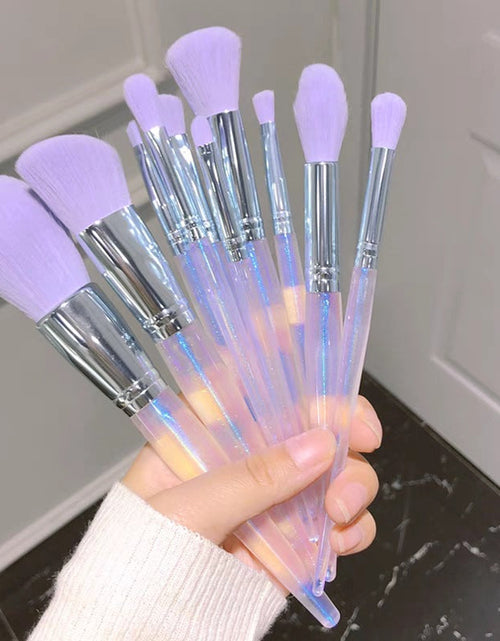 Load image into Gallery viewer, Purple Makeup Brush Set

