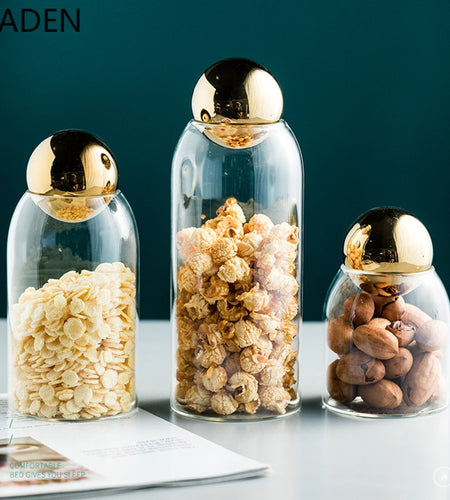 Transparent Glass Sealed Jar