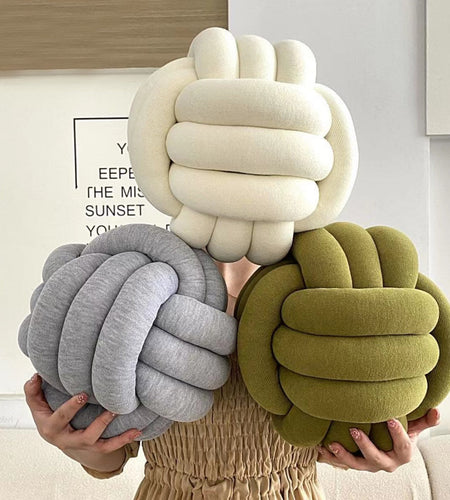 Knotted Ball Throw Pillow