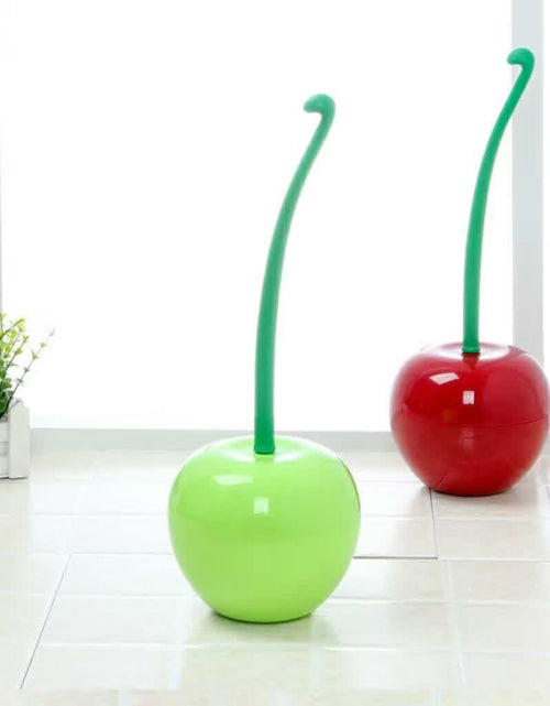 Load image into Gallery viewer, Cherry Shape Toilet Brush Holder Set
