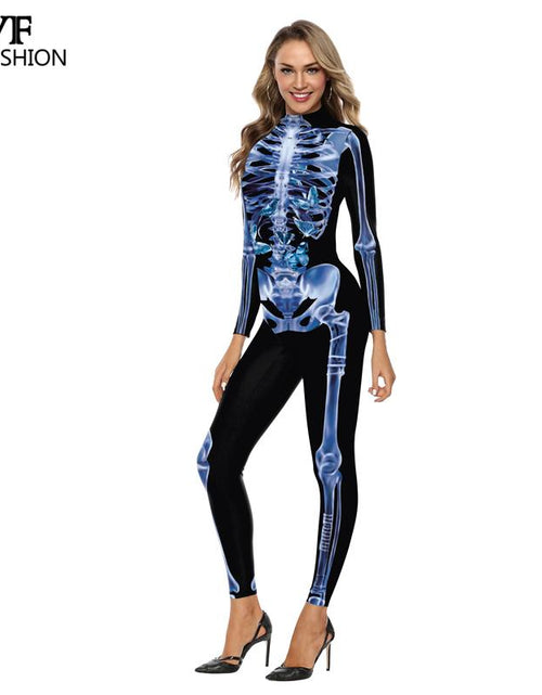 Load image into Gallery viewer, Bodysuit Skull Halloween Costumes
