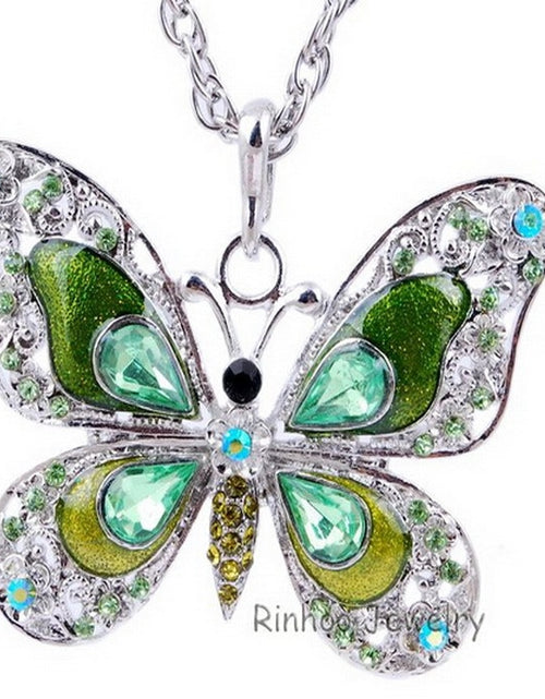 Load image into Gallery viewer, Colorful Butterfly Necklace
