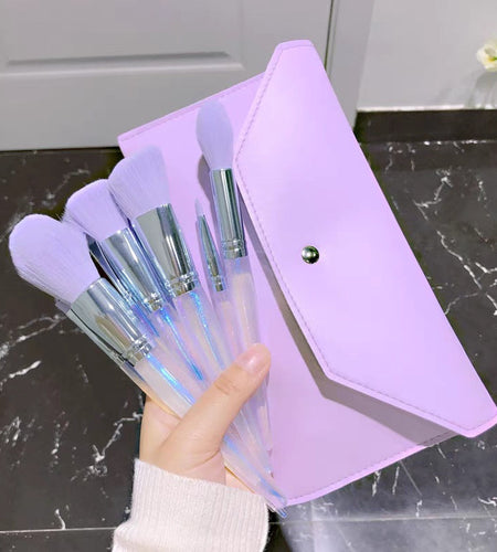 Purple Makeup Brush Set