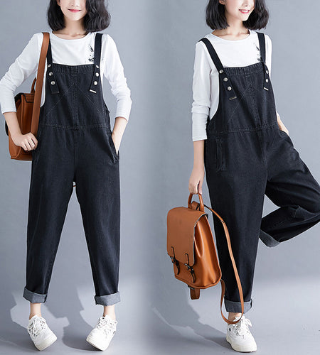 Jumpsuit Loose Suspenders