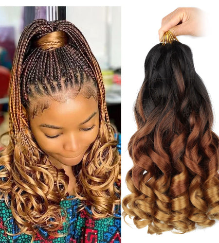 French Curl Braiding Synthetic Hair