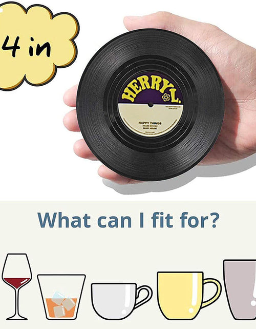 Load image into Gallery viewer, Vinyl Record Player Coasters
