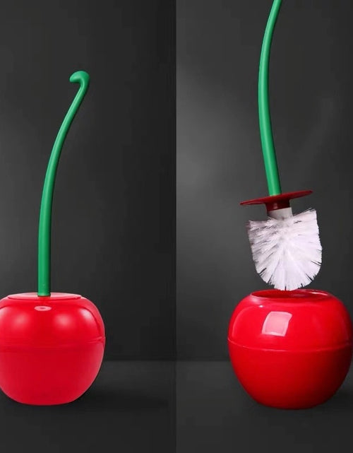 Load image into Gallery viewer, Cherry Shape Toilet Brush Holder Set
