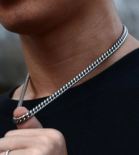 Daily Wearing Cuban Link Chain Choker