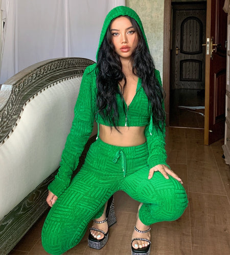 Waffle Tracksuit Set