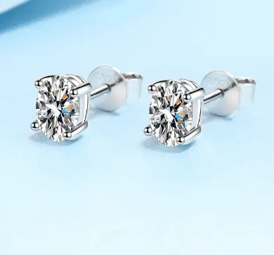 Load image into Gallery viewer, Moissanite Stud Earrings
