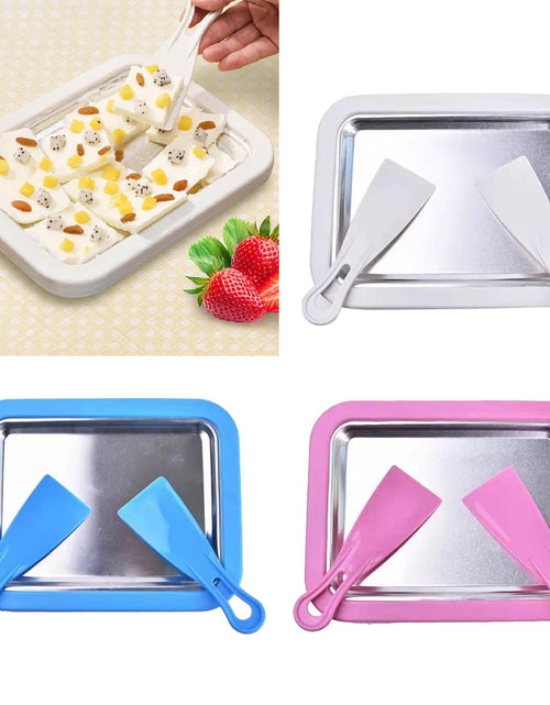 Load image into Gallery viewer, Ice Cream Roller Plate with 2 Spatulas
