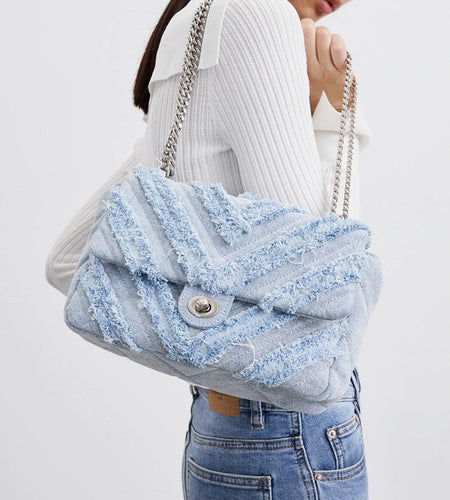 Denim Chain Bag