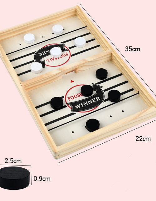 Load image into Gallery viewer, Table Hockey Fast Sling Puck Board Game
