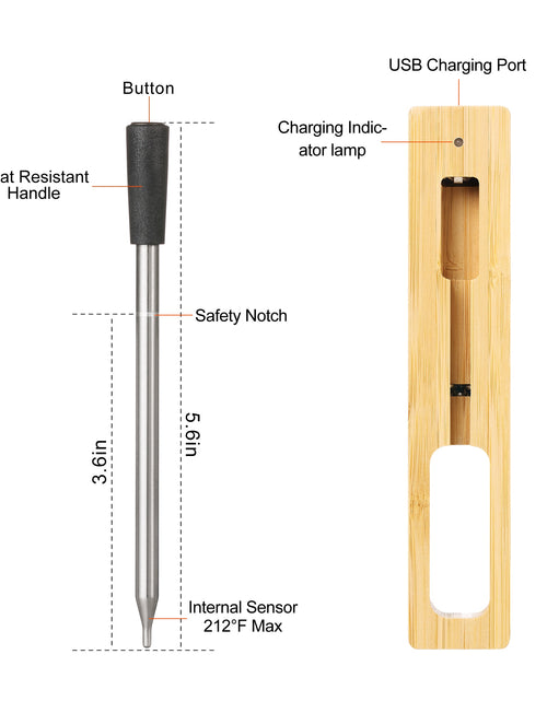 Load image into Gallery viewer, Wireless Kitchen Food Thermometer
