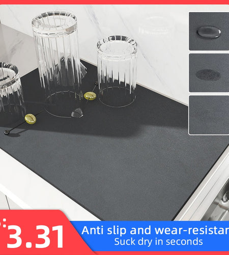 Drain Pad Rubber Dish Drying Mat